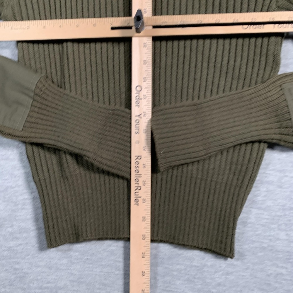 DSCP Valor Collection Sweater Mens 40 Olive‎ Green Wool Military Pullover Patch - Picture 7 of 11